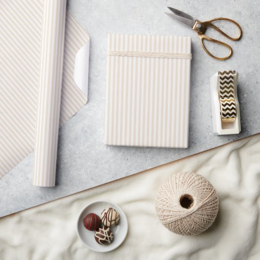 Eenvoudige Strepen - Zachte Linnen Cadeaupapier (Crafts)