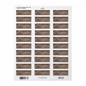 Eenvoudige String Lights en Rustic Wood  Etiket (Full Sheet)