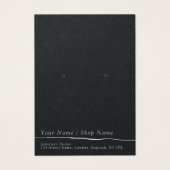 Eenvoudige stud oorbel display kaart (Voorkant)