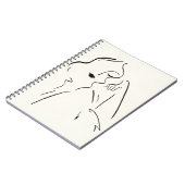 Eenvoudige studie - Schets van een dame Notitieboek (Linkerzijde)