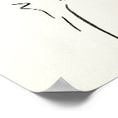 Eenvoudige studie - Schets van een dame Poster (Hoek)