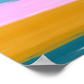 Eenvoudige stutbare Abstracte Waterverf strepen in Poster (Hoek)