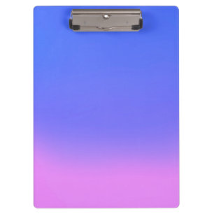 Eenvoudige Sunset Ombre Effect Blauw Roze Klembord