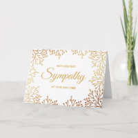 Eenvoudige sympathie van Gold Foil