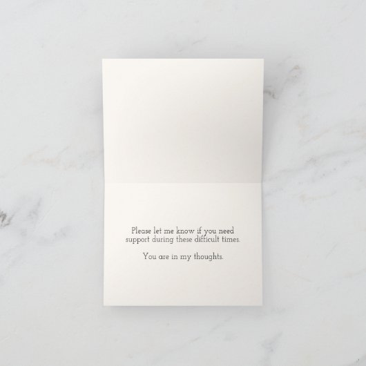 Eenvoudige sympathiekaart kaart (Binnen)