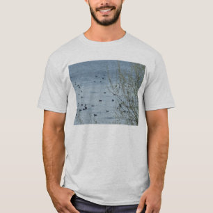 Eenvoudige T-Shirt meer vogels