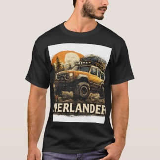 Eenvoudige T-shirt met auto afbeelding voor mannen