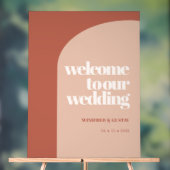 Eenvoudige taarterracotta bruiloft van de kerst acryl bord (Neutraal)