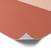 Eenvoudige taarterracotta bruiloft van de kerst poster (Hoek)