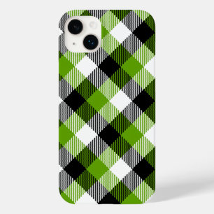 Eenvoudige Tartan Plaids Neon Green Case-Mate iPhone 14 Plus Hoesje