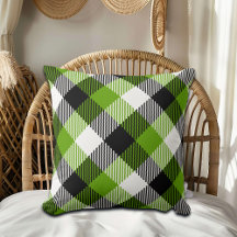 Eenvoudige Tartan Plaids Neon Green