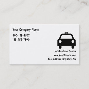 Eenvoudige Taxi Visitekaartjes