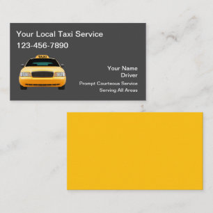 Eenvoudige taxi Visitekaartjes ontwerp
