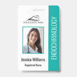Eenvoudige Teal Verpleegkunde Badge