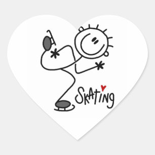 Eenvoudige tekenoptie voor T-shirts en schenkingen Hart Sticker