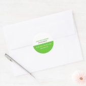 Eenvoudige tekst Groene Sticker (Envelop)