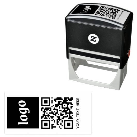 Eenvoudige tekst van de QR-code Zelfinktende Stempel (In situ)