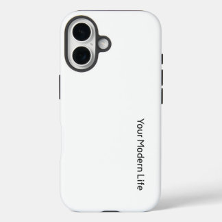 Eenvoudige telefoonhoes - uw moderne leven iPhone 16 hoesje
