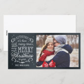 Eenvoudige term bewerkbare kleurenfeestdagen feestdagenkaart (Voorkant / Achterkant)