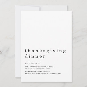 Eenvoudige Thanksgiving tekst Kaart