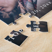 Eenvoudige Trendy Handscriptfoto slaat de datum op Legpuzzel (Zijkant)