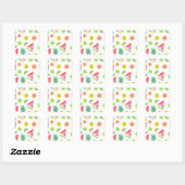 Eenvoudige Tropische Nail Art Vierkante Sticker (Vel)