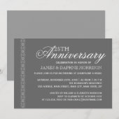 Eenvoudige Trouwjubileum Elegantie Kaart (Voorkant / Achterkant)