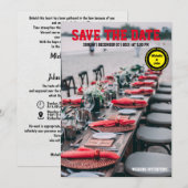 eenvoudige trouwuitnodigingen elegant kaart (Voorkant / Achterkant)