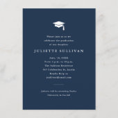 Eenvoudige typografie afstudeer begeleidende kaart (Voorkant)