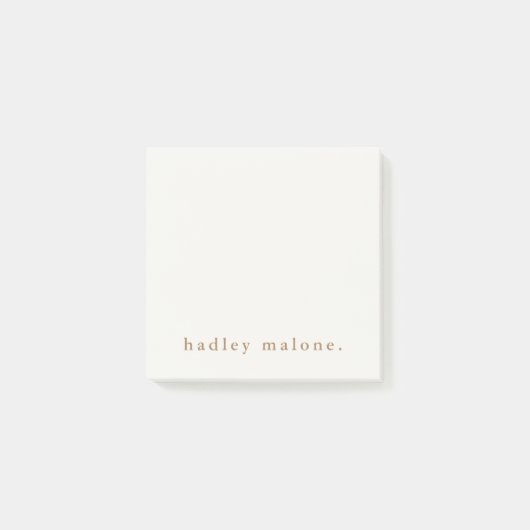 Eenvoudige Typografie Boho Post-it® Notes (Voorkant)