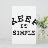 Eenvoudige typografie briefpapier (Staand voorkant)