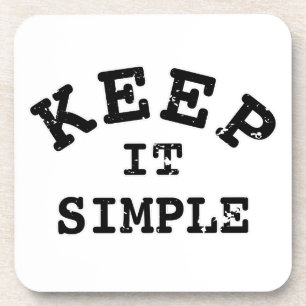 Eenvoudige typografie drankjes onderzetter