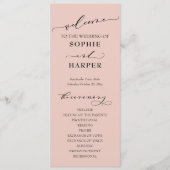 Eenvoudige Typografie, elegant licht zwart roze Programma (Voorkant)