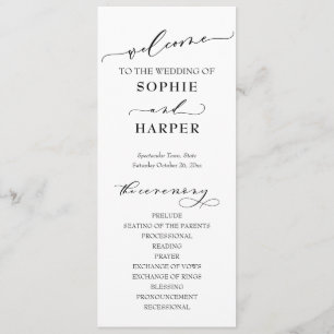 Eenvoudige typografie, elegant zwart-wit programma
