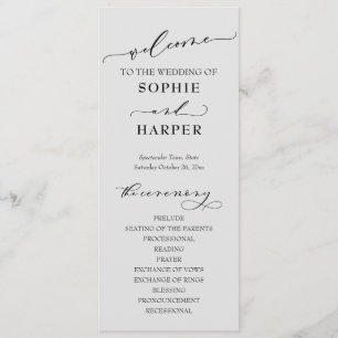 Eenvoudige typografie, elegante lichtgrijze tint programma