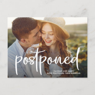 Eenvoudige Typografie Foto geplaatst Briefkaart