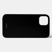 Eenvoudige Typografie Gepersonaliseerde naam Zwart Case-Mate iPhone Case (Achterkant (horizontaal))
