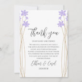 Eenvoudige typografie Huwelijk Dank u kaarten (Voorkant)