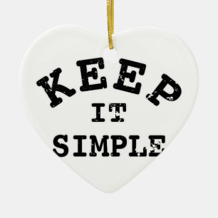 Eenvoudige typografie keramisch ornament