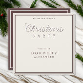 Eenvoudige  typografie kerstfeest kaart