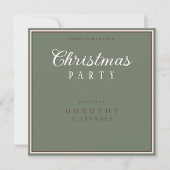 Eenvoudige  typografie kerstfeest kaart (Voorkant)