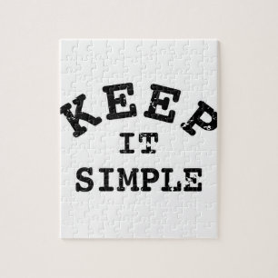 Eenvoudige typografie legpuzzel