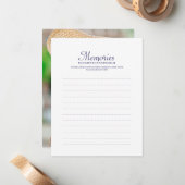 Eenvoudige Typografie Memorial Reply Notitiekaartje (Voorkant / Achterkant in situ)
