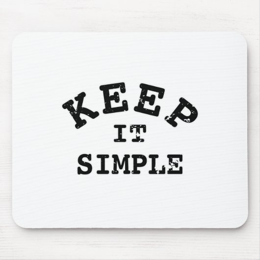 Eenvoudige typografie muismat (Voorkant)