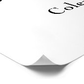 Eenvoudige typografie van de band poster (Hoek)