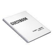 Eenvoudige Typografie Weddenschap Notitieboek (Rechterzijde)