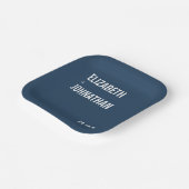 Eenvoudige Typografie Weddenschap Papieren Bordje (Gebogen)