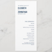 Eenvoudige Typografie Weddenschap Programma (Voorkant)