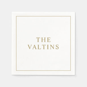 Eenvoudige Typografie Weddenschap Servet