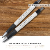 Eenvoudige typografische bedrijfsvoering pen